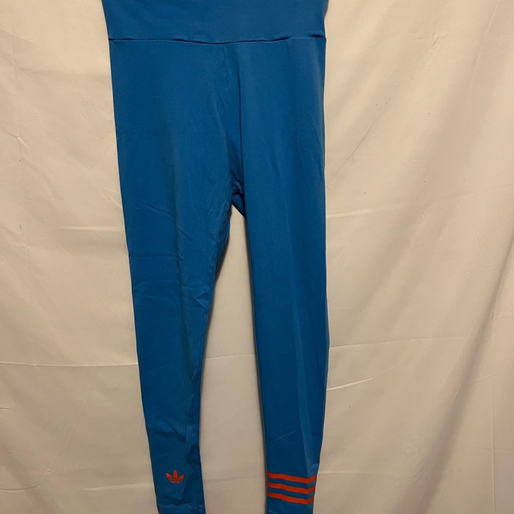Adidas Originals Adicolor Blue Neuclassics Full-Length Leggings- Size S